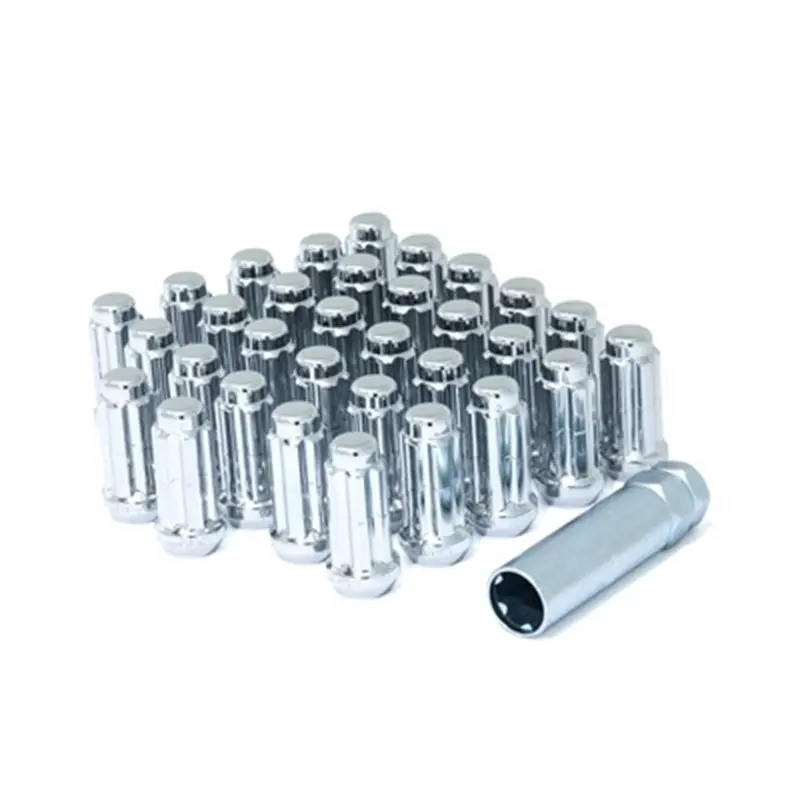 14X2 Gorilla Automotive Chrome 32 Lug Kit With Key 1