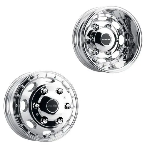 16X5.5 Vision 181Z Van Dually Chrome Sprinter Dually Wheels 6X205 Set Of 4 (Fits Stock Tire Sizing) 1
