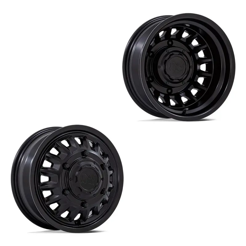 16X6 Black Rhino Br019 Aliso Matte Black Sprinter Dually Wheels 6X205 Set Of 4 (Fits Stock Up To 235 Tire) 1