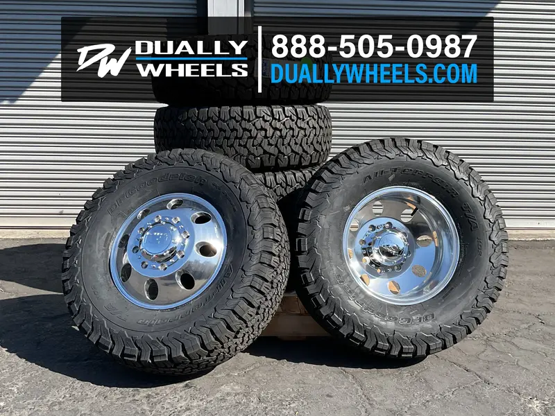 16X6 Ion 167 Polished 99-04 Ford Dually Wheels 8X170 Set Of 4 (Fits Stock Tire Sizing) 2