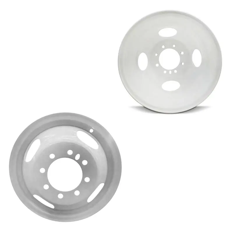 16X6 Road Ready Rrw-3037B White Pre-99 Ford Dually Wheels 8X6.5 Set Of 6 (Fits Stock Tire Sizing) 1