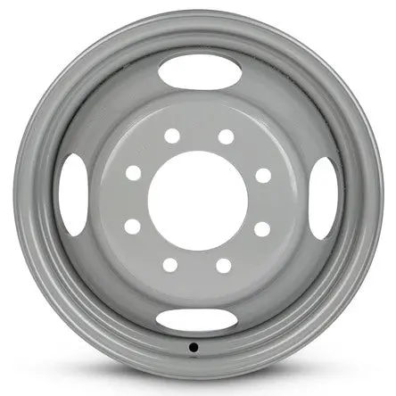 16X6 Road Roady Rrw-01620A Grey 88-00 Gm Dually Steel Wheels 8X6.5 Pair (Fits Stock Tire Sizing) 1