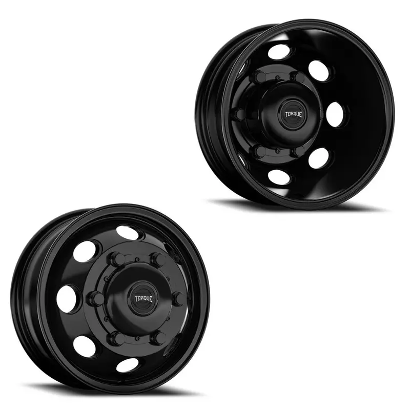 16X6 Torque Tw512c Revolver Satin Black Ford Transit Hd Dually Wheels 6X180 Set Of 4 (Fits Stock Tire Sizing) 1
