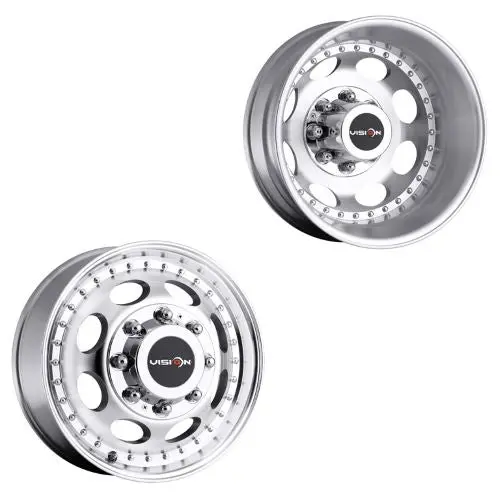 16X6 Vision 181 Hauler Dually Machined 99-04 Ford Wheels 8X170 Set Of 4 (Fits Stock Tire Sizing) 1