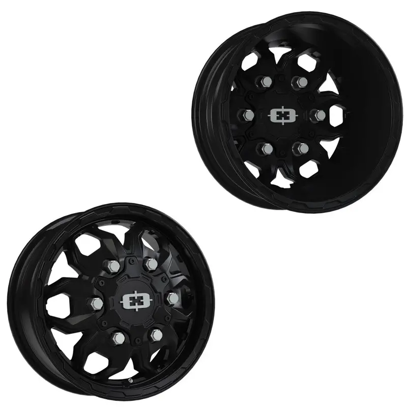 16X6 Vision 410 Korupt Satin Black Ford Transit Hd Dually Wheels 6X180 Set Of 4 (Fits Stock Tire Sizing) 1