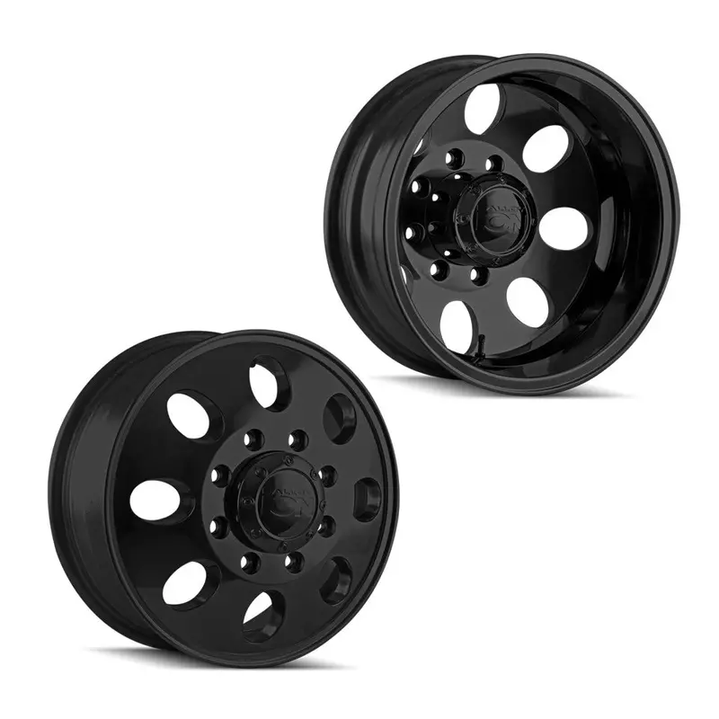 17X6.5 Ion 167 Matte Black 05-Up Ford 19-Up Dodge Dually Wheels 8X200 Set Of 4 (Fits Stock Tire Sizing) 1