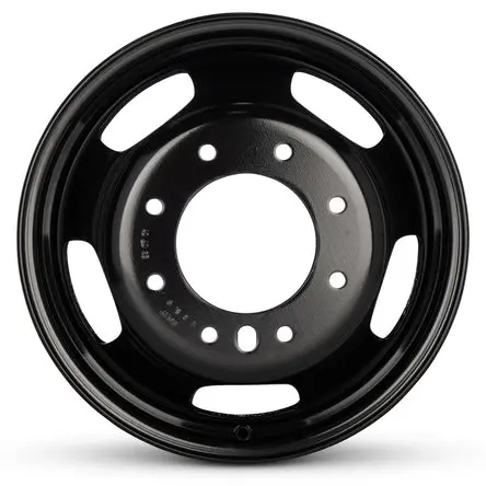 17X6 Road Roady Rrw-02703 Black 19-Up Dodge Dually Steel Wheels 8X200 Set Of 4 (Fits Stock Tire Sizing) 1