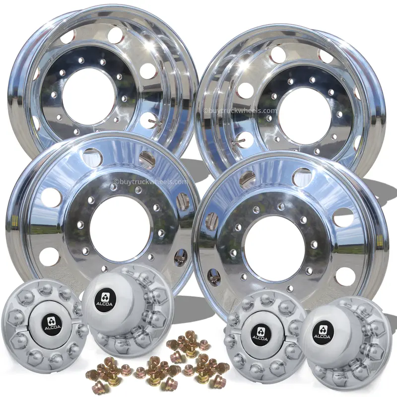 19.5 Northstar Mirror Polished Both Sides 2012-Present Dodge Ram 4500/5500 Drw 10X225mm 4 Wheel Kit 2