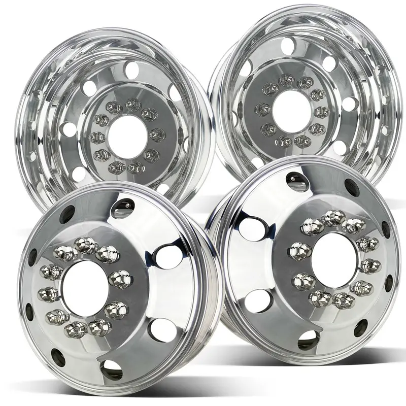 19.5X6.00 Northstar 10X7.25" Hub Pilot Mirror Polished Both Sides Kit (Chevy/Gmc 3500Hd 1996-2005) 1