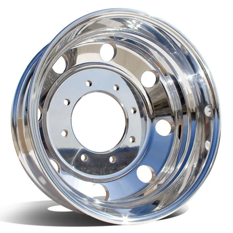 19.5X6.00 Northstar Mirror Polished Both Sides 1998-2004 Ford F450/F550 8X225mm 4 Wheel Kit 1