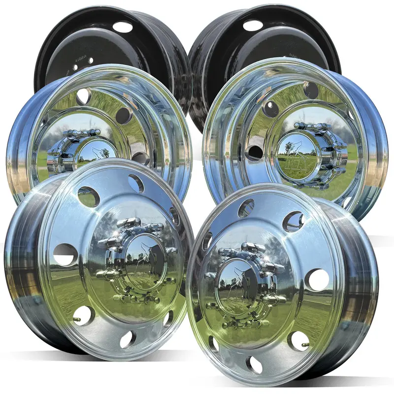 19.5X6.00 Northstar Mirror Polished Both Sides Chevy/Gmc 3500 Drw 8X210m Kit (2011-Present) 1