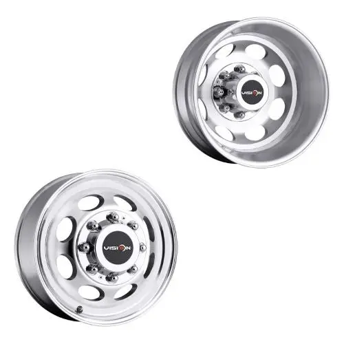 19.5X6.75 Vision 181Nr Hauler Dually Machined 99-04 Ford Wheels 8X170 Set Of 6 (Fits Stock Tire Sizing) 1