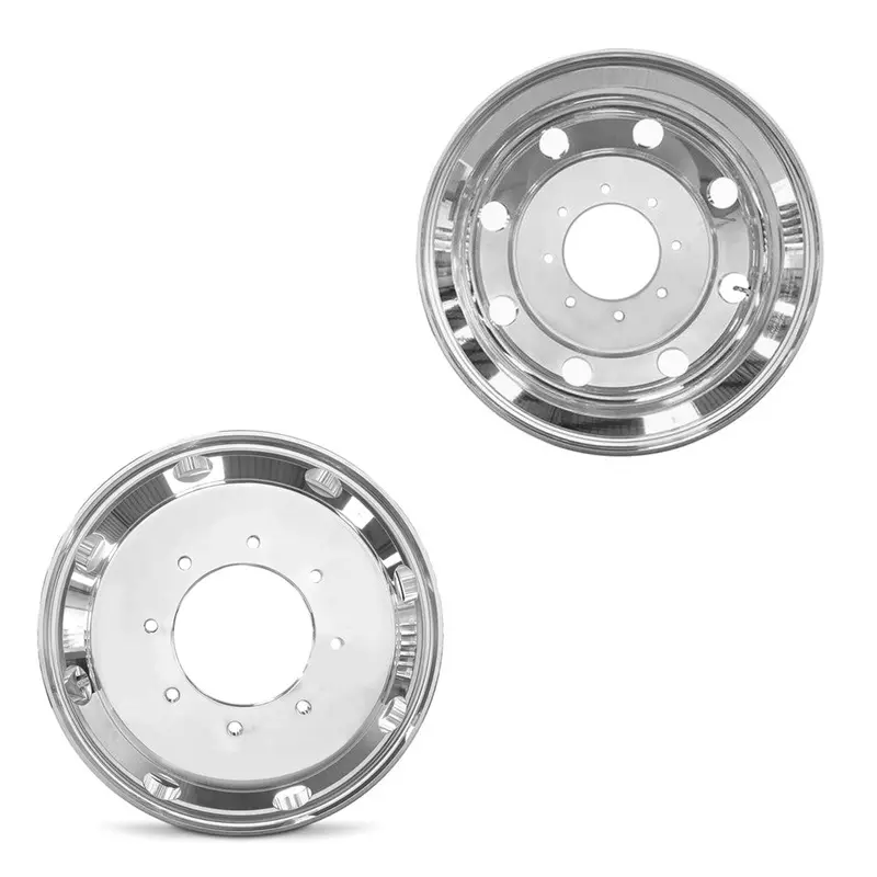19.5X6 Road Ready Rrw-3424 Polished 99-04 Ford Dually Wheels 8X225 Pair (Fits Stock Tire Sizing) 1
