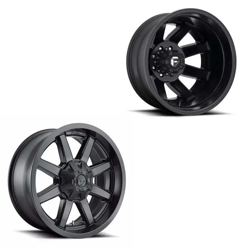 20X10 Fuel D436 Maverick Satin Black Pre-11 Gm Dually Super Single Wheels 8X6.5 Set Of 6 (Fits Stock Up To 285 Tire) 1