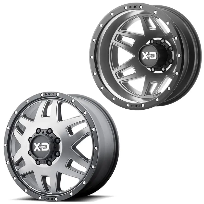 20X7.5 Xd Series Xd130 Machete Gray Pre-11 Gm Dually Wheels 8X6.5 Set Of 6 (Fits Stock Up To 285 Tire) 1