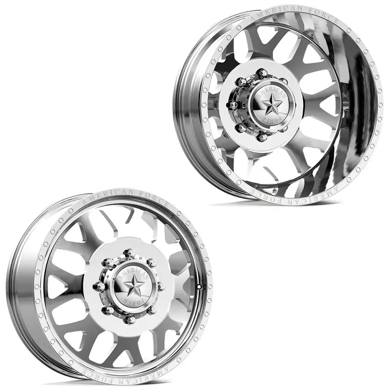 20X8.25 American Force Db03 Payload Polished 99-04 Ford Dually Wheels 8X170 Set Of 6 (Fits Up To 12.50 Tire) 1
