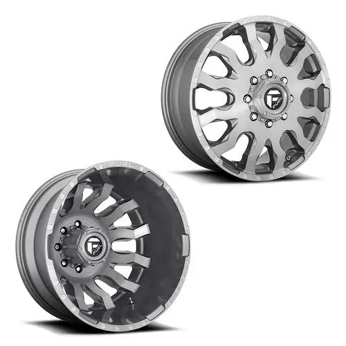 20X8.25 D693 Fuel Blitz Platinum Pre-11 Gm Dually Wheels 8X6.5 Set Of 6 (Fits Up To 12.50 Tire) 1