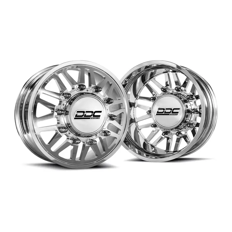 20X8.25 Ddc Aftermath Polished 11-Up Gm Dually Wheels 8X210 Set Of 6 (Lug Nuts Included) Fits Up To 12.50 Tire 1