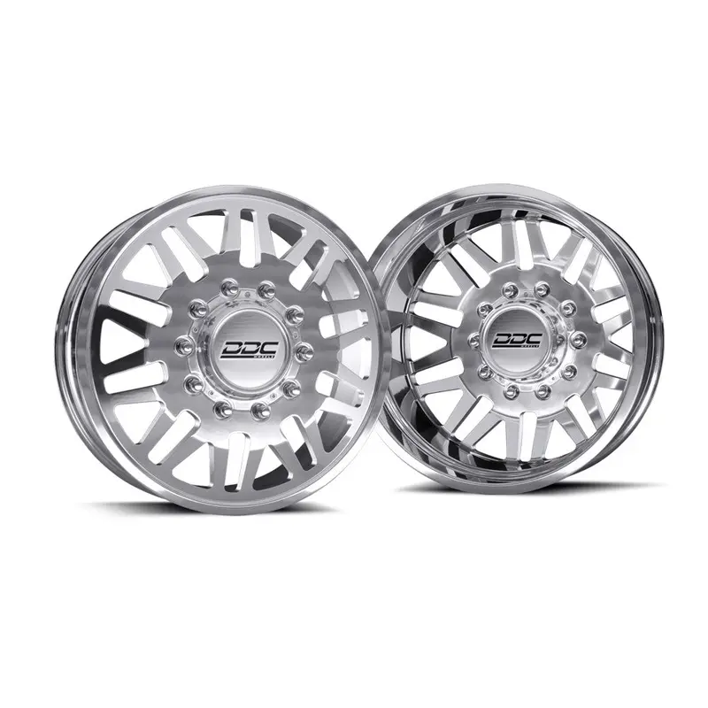 20X8.25 Ddc Aftermath Polished Ford F-450/F-550 Dodge 4500/5500 Dually Wheels 10X225 Set Of 6 (Lug Nuts Included) Fits Up To 12.50 Tire 1