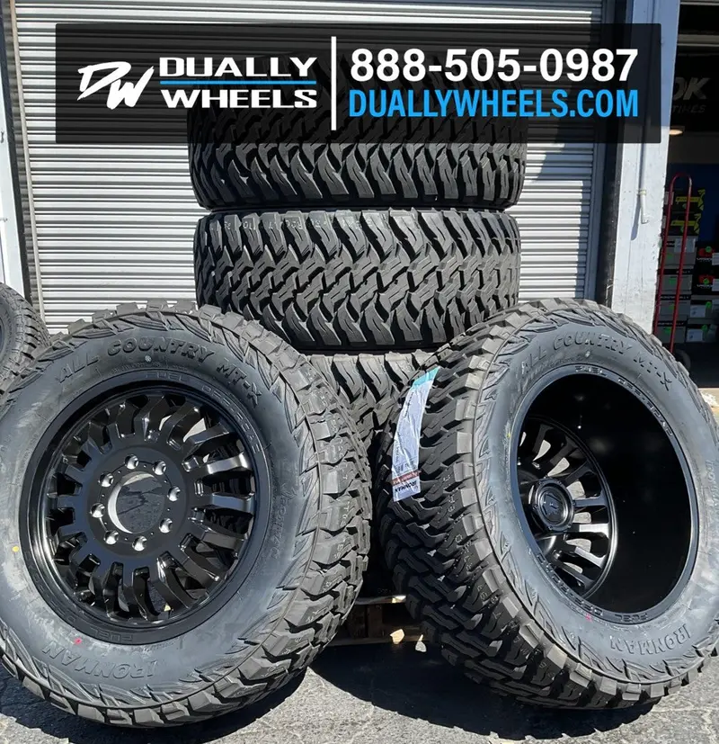 20X8.25 Fuel Off-Road D867 Arc Blackout Pre-11 Gm Dually Wheels 8X6.5 Set Of 6 (Fits Stock Up To 285 Tire) 2