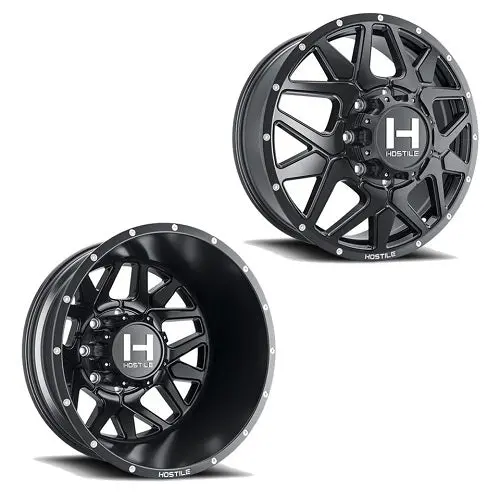 20X8.25 Hostile H402 Diablo 05-Up Ford 19-Up Dodge Dually Wheel 8X200 Set Of 6 (Fits Up To 12.50 Tire) 1