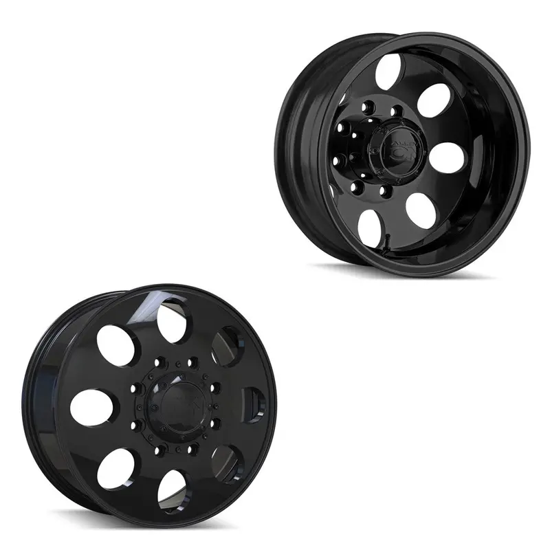 20X8.25 Ion 167 Gloss Black Pre-11 Gm Pre-19 Dodge Dually Wheels 8X6.5 Set Of 6 (Fits Up To 12.50 Tire) 1