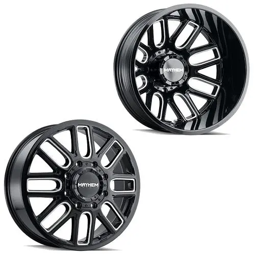 20X8.25 Mayhem 8107D Cogent 05-Up Ford 19-Up Dodge Dually Wheels 8X200 Set Of 6 (Fits Up To 13.50 Tire) 1