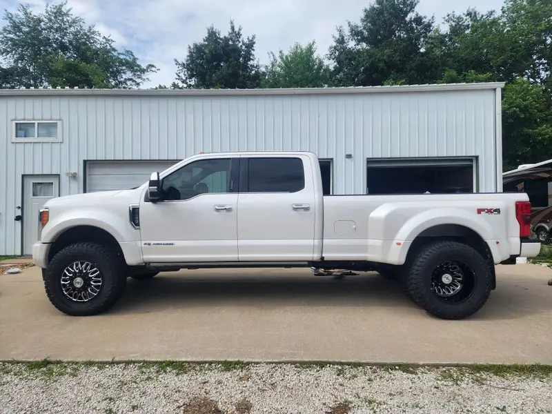 20X8.25 Xf Off-Road Xf-240 Gloss Black Milled Ford F-450/F-550 Dodge 4500/5500 Dually Wheels 10X225 Set Of 6 (Fits Up To 12.50 Tire) 2