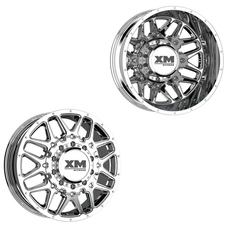 20X8.25 Xm Off-Road Xm-900 Chrome Pre-19 Dodge Dually Wheels 8X6.5 Set Of 6 (Fits Up To 12.50 Tire) 1