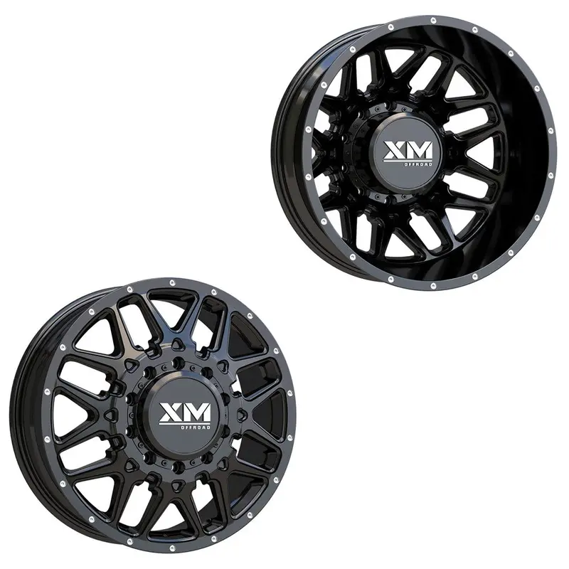 20X8.25 Xm Off-Road Xm-900 Matte Black Ford/Dodge Dually Wheels 10X225 Set Of 6 (Fits Up To 12.50 Tire) 1