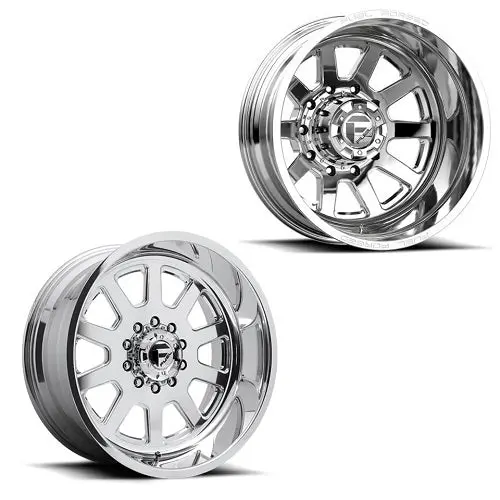 22X12 Fuel Forged Ff09d Ford F-450/F-550 Dodge 4500/5500 Dually Super Single Wheels 10 Lug Set Of 6 (Fits Up To 12.50 Tire) 1