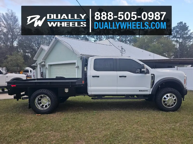 22X8.25 Ddc The Shield Polished Ford F-450/F-550 Dodge 4500/5500 Dually Wheels 10X225 Set Of 6 (Lug Nuts Included) Fits Up To 12.50 Tire 3