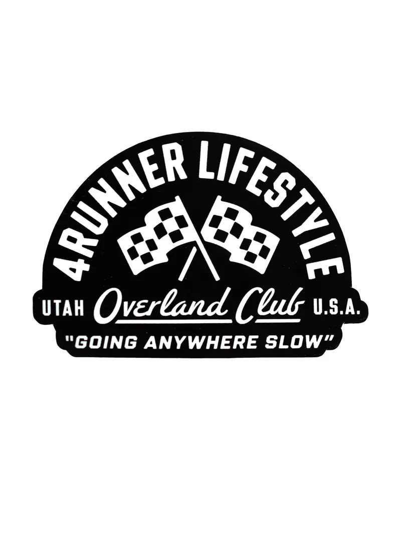 4Runner Lifestyle Overland Club Sticker 1