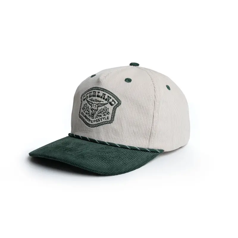 4Runner Lifestyle Overland Outlaw Cream/Green Corduroy Hat 1
