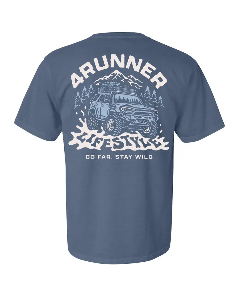 4Runner Lifestyle Stay Wild Washed Blue Shirt 1