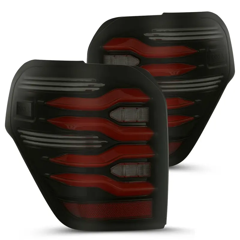 Alpharex Luxx-Series Smoked Red Led Tail Lights For 4Runner (2010-2024) 1