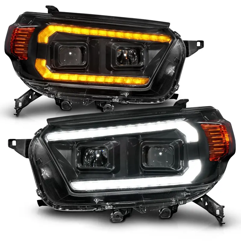 Anzo Projector Plank Style Headlights Black For 4Runner (2010-2013) 1