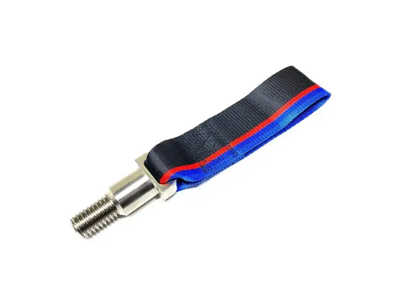 Autotecknic Stainless Steel Tow Strap - F82 M4 Black With Tri-Color (Clearance) 1
