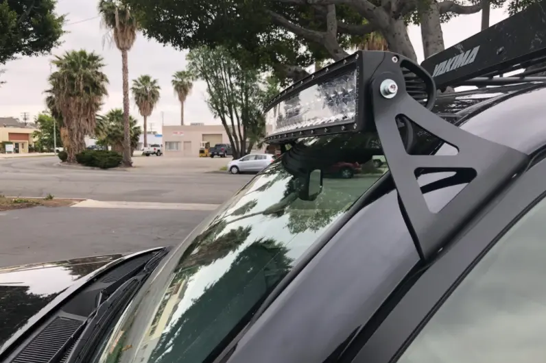 Cali Raised 52" Curved Light Bar Roof Brackets Kit For 4Runner (2003-2024) 1