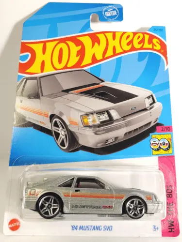Collectable Carded Hot Wheels - 1984 Mustang Svo - Silver 1