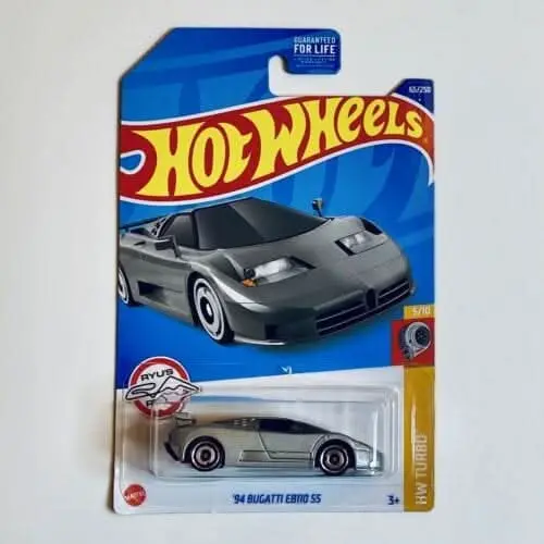 Collectable Carded Hot Wheels - 1994 Bugatti Eb110 Ss - Silver 1