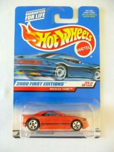 Collectable Carded Hot Wheels 2000 - First Edition - Muscle Tone - Orange 1