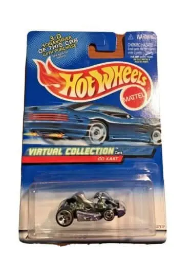 Collectable Carded Hot Wheels 2000 - Go Kart - Purple And Silver 1