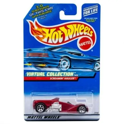 Collectable Carded Hot Wheels 2000 - Screamin Hauler - Dark Red 1