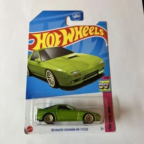 Collectable Carded Hot Wheels 2022 - 1989 Mazda Savanna Rx-7 Fc3s - Green 1