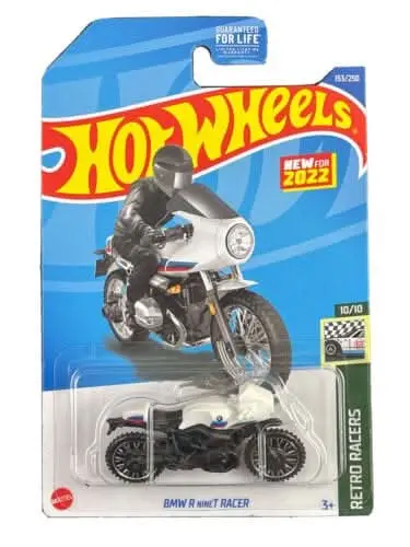Collectable Carded Hot Wheels 2022 - Bmw R Ninet Racer Motorcycle - White 1