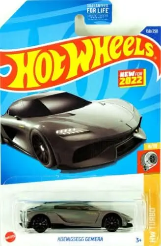 Collectable Carded Hot Wheels 2022 - Koenigsegg Gemera - Gray 1