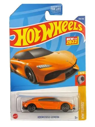 Collectable Carded Hot Wheels 2022 - Koenigsegg Gemera - Orange 1