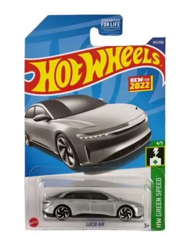 Collectable Carded Hot Wheels 2022 - Lucid Air - Silver 1