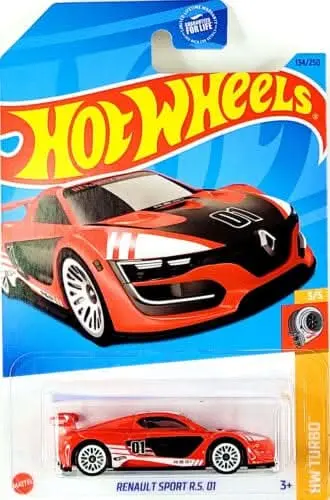 Collectable Carded Hot Wheels 2022 - Renault Sport Rs 01 - Red And White 1